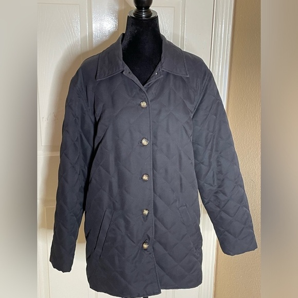 Orvis womens barn coat black chore jacket lightweight Large​​​​​​​​​​​ - Picture 1 of 12